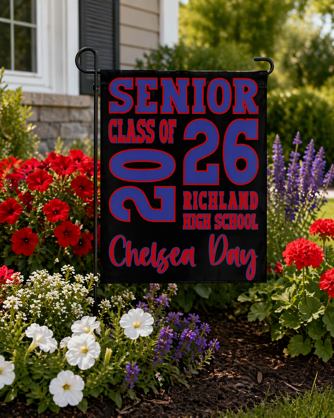 Graduation Garden Flag